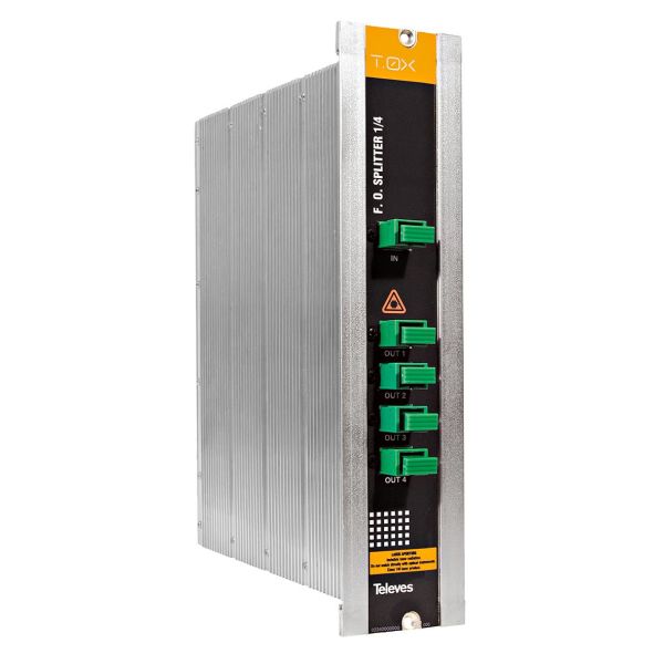 Televes 2339 Optisk splitter med SC/APC-tilkobling 4-veis