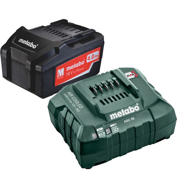 Metabo Li-Power 18V 4,0Ah, ASC 55 12-36 V Ladepakke