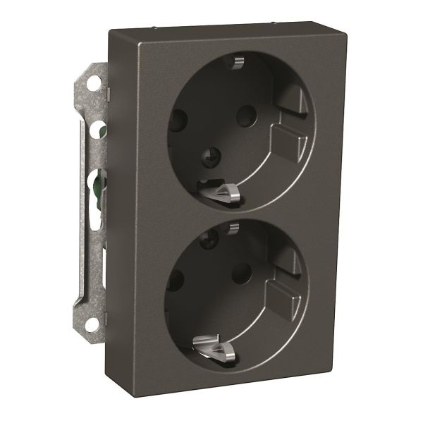 Schneider Electric Exxact Vegguttaksinnsats 2-veis, 16 A, hurtigkobling