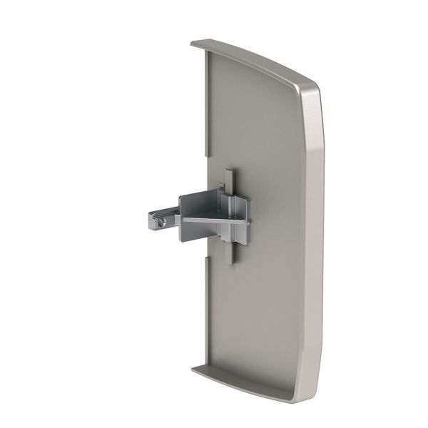 Schneider Electric INS13354 Endestykke aluminium, symmetrisk 120 x 63 mm