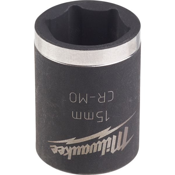 Milwaukee Shockwave Impact Duty Kraftpipe 3/8"-feste, kort 15 mm