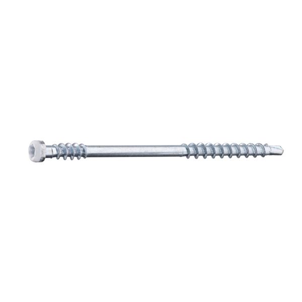 Grabber LTX62VITC Listskrue med bits 3,3 x 62 mm 100-pakning Hvit