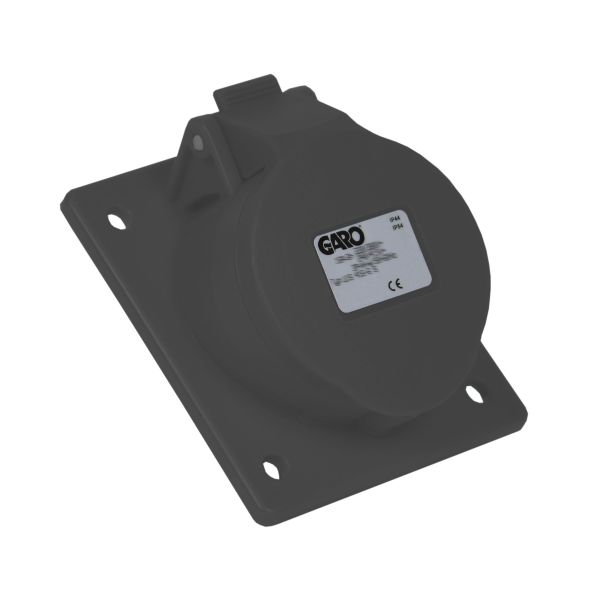 Garo UIS 216-7 S Paneluttak IP44, 3-polet, 16 A, skrå Svart, 7 h