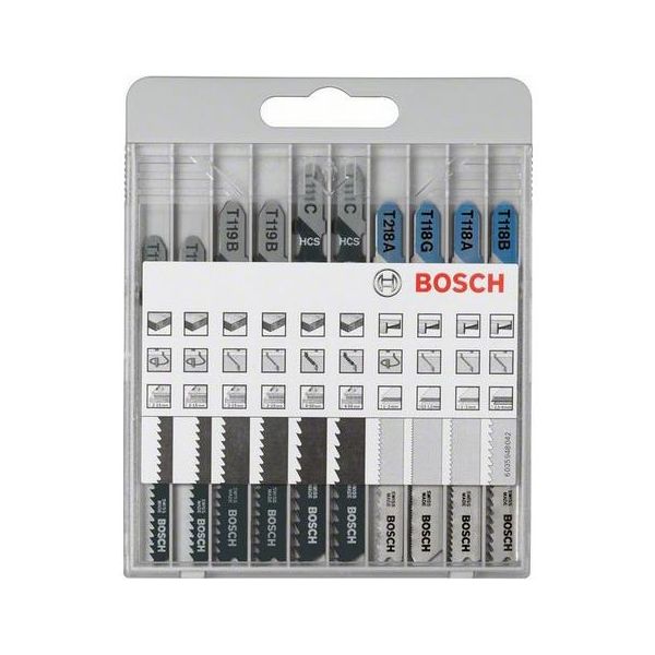 Bosch 2607010630 Stikksagbladsett 10 deler