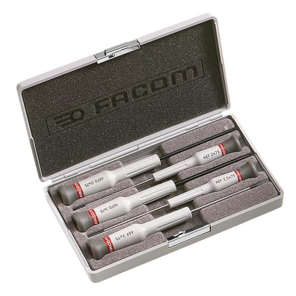Facom AEF.J5 Skrutrekkersett 5 deler Micro-Tech, 5 deler