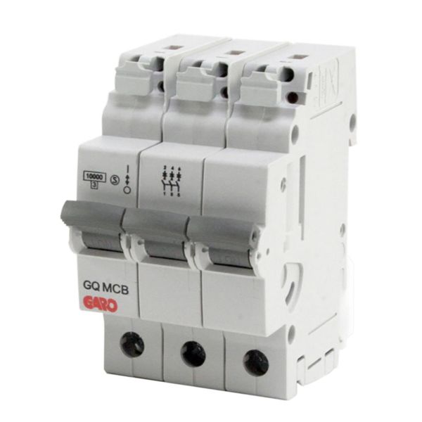 Garo MCB GQ C306 Miniatyrbryter 3-polet, C-karakteristikk 6 A