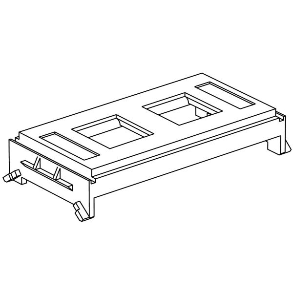 Schneider Electric 5971742 Monteringsplate hvit