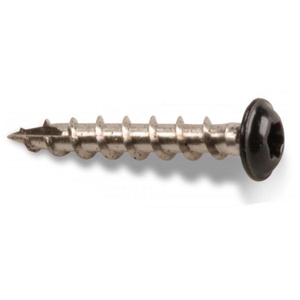 Heco 9601660 Vindusplateskrue 4 x 19 mm, 50-pakning Svart
