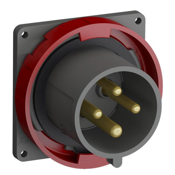 ABB 2CMA101279R1000 Vegginntak IP67 Rød, 32 A, 4-polet, 91 mm