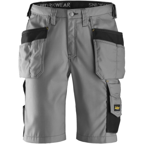 Snickers 3023 Håndverkershorts grå/svart, rip-stop 42