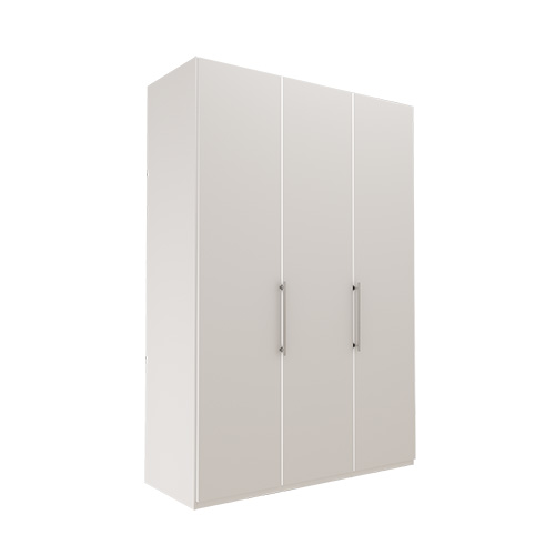 Garderobe Atlanta - Hvit 150 cm, 236 cm, Uten gesims / ramme