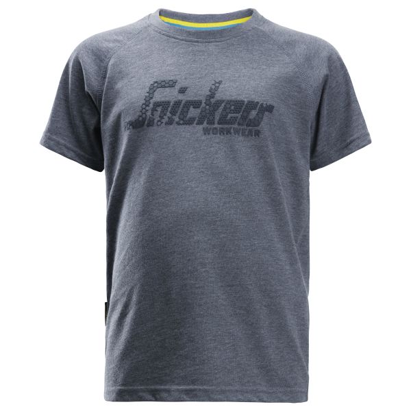 Snickers 7510 T-skjorte junior, gråmelert 98/104