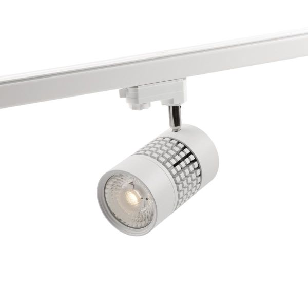 Hide-a-Lite Comfort Track Maxi Spotlight 25 W, hvit 60° comfort-linse