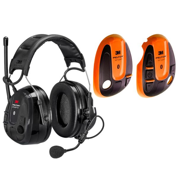 3M Peltor WS Alert XP Hørselsvern med oransje skall, Bluetooth med issebøyle