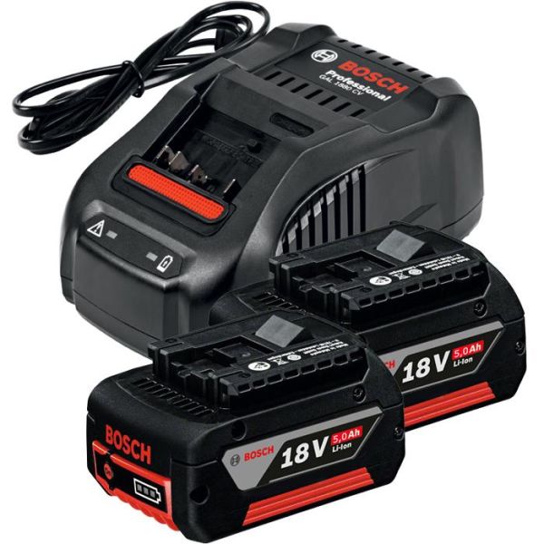 Bosch GAL 1880 CV 2st 18V 5,0Ah Ladepakke 2st 18V 5,0Ah Li-ion