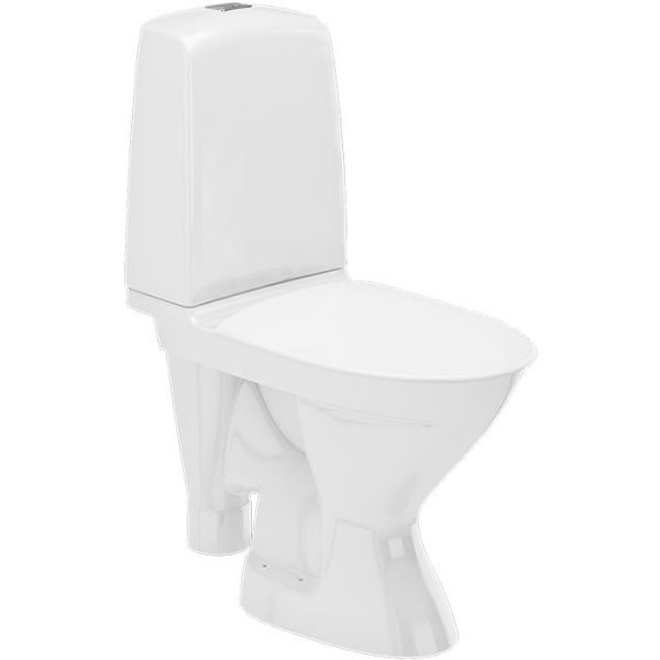 Ifö Spira Rimfree 627008811004 Toalettstol med mykt sete, vaskeservanttilkobl. høyre