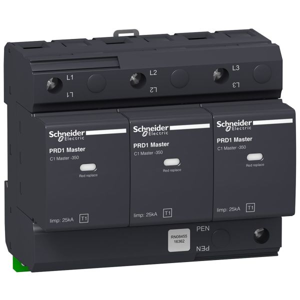Schneider Electric 16362 Overspenningsvern mot lyn, PDR1 Master 1,5 kV, 3 ledere
