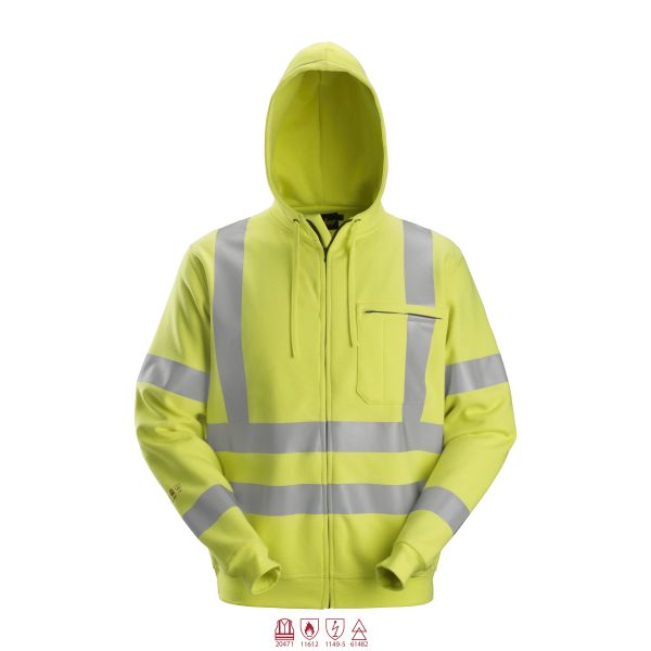 Snickers 2865 ProtecWork Hettegenser varsel, gul XS