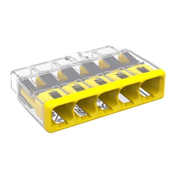 Wago 2773-405 Toppklemme 450 V 5-polet, gul, 60-pakning