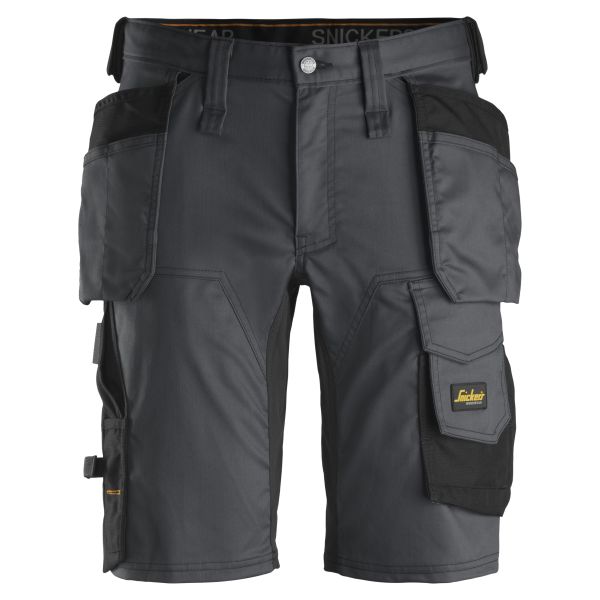 Snickers 6141 AllroundWork Arbeidsshorts grå/svart 44