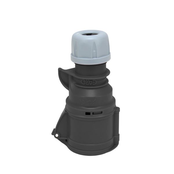 Garo S 416-7 Q Skjøtekontakt IP44, 5-polet 16 A, Quick Svart, 7 h
