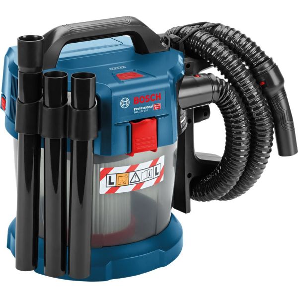 Bosch GAS 18V-10 L Støvsuger med tilbehør, uten batteri og lader