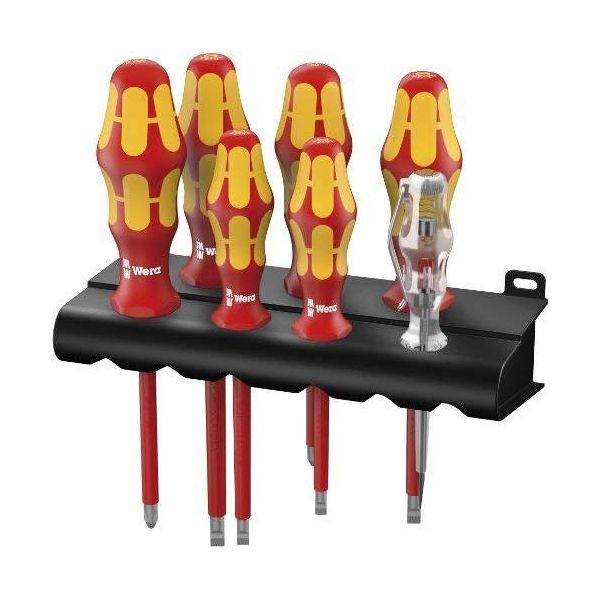 Wera Kraftform Plus 006148 Skrutrekkersett 7 deler + stativ