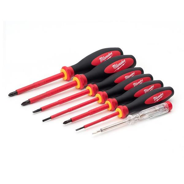 Milwaukee 4932464067 Skrutrekkersett 7-pakning, VDE