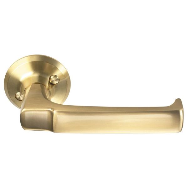 ASSA 6647 Dørhåndtak PP;40–75 mm, 2-pakning Mattbørstet messing