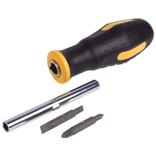 Ironside 120601 Bitsskrutrekker med bits, spor/PH, 6-i-1