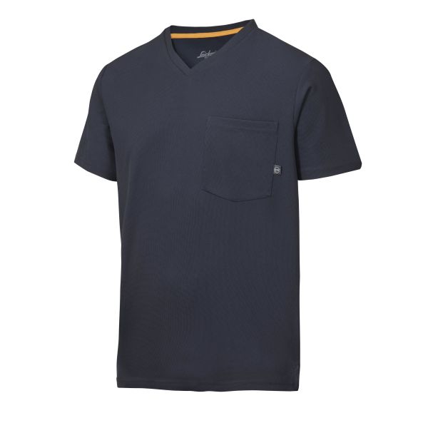 Snickers 2524 AllroundWork T-skjorte marineblå, v-utringet XS