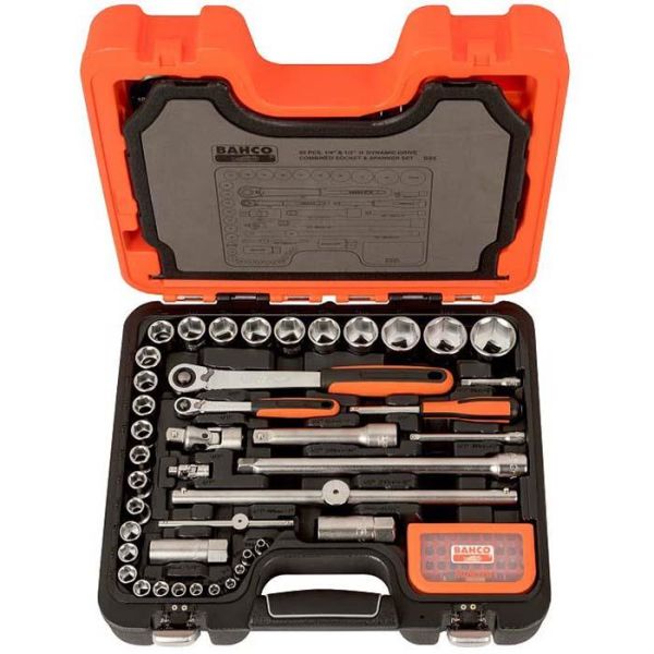 Bahco S95 Pipenøkkelsett 95 deler, 1/4", 1/2"