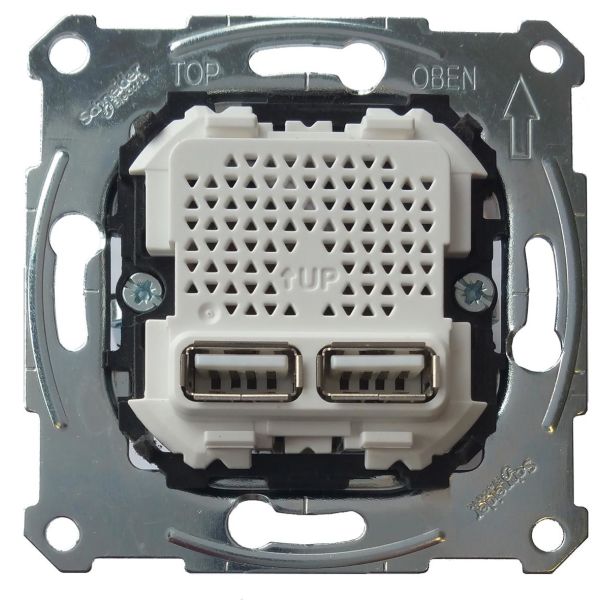 Schneider Electric MTN4366-0100 Ladestasjon 2xUSB