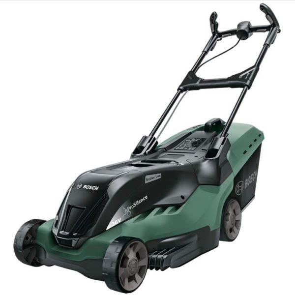 Bosch DIY Advanced Rotak 36-750 Gressklipper med 4,0 Ah-batteri og lader