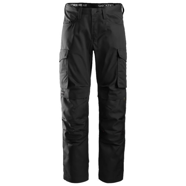 Snickers 6801 Arbeidsbukse svart, knebeskyttelseslomme 40