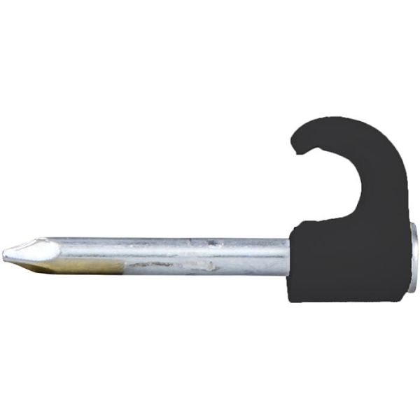 Schneider Electric TC 2042042 Spikerklips for rund kabel, 10–14 mm, 100-pakning 30 mm lengde, svart