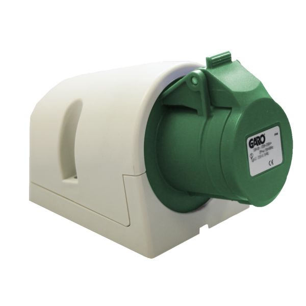 Garo UI 332-10 Q + RU Vekkuttak IP44, 4-polet, 32 A, Quick Grønn, 10 h