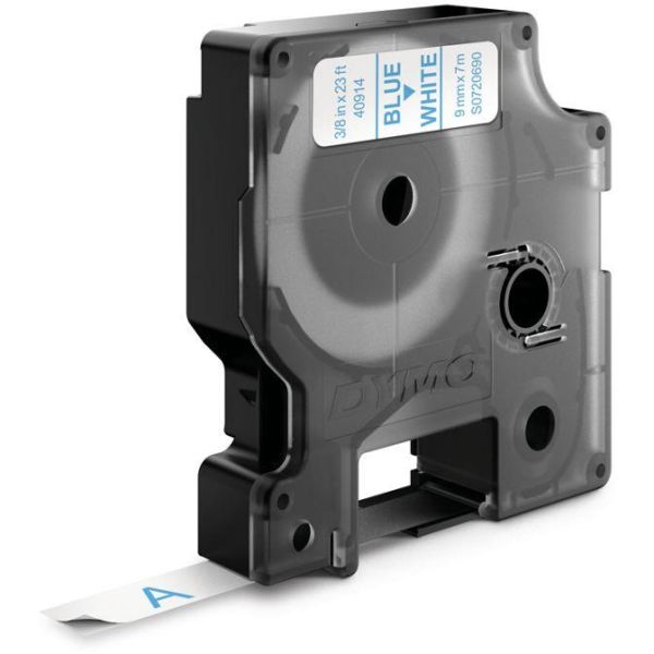 DYMO Standard D1 Teip 9mm Blått på hvitt