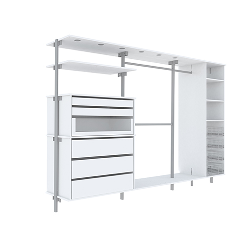 Komplett Høyskap Innredning Mix 2680 mm - Før 3 dører