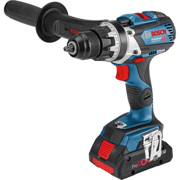 Bosch GSR 18V-110 C Borskrutrekker med L-BOXX, 4,0 Ah-batterier og lader