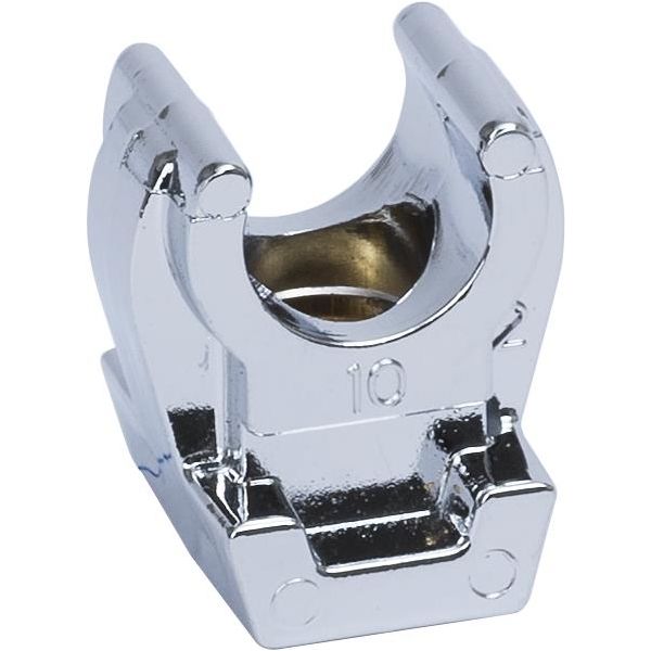 Gelia 3000500732 Rørklemme plast, 4-pakning 10 mm, kromfarget