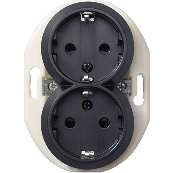 Schneider Electric Renova WDE011322 Vekkuttak uten ramme, jordet, 2-veis