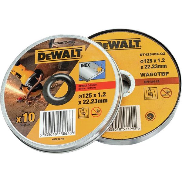 Dewalt DT42340TZ Kappskive fast cutting, 10-pakning