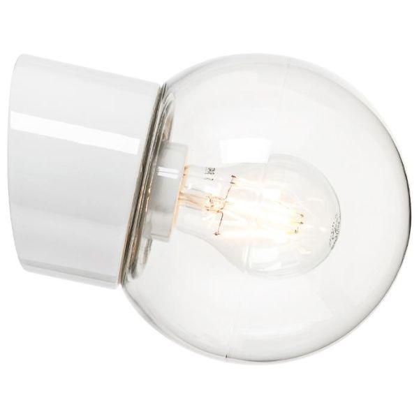 Ifö Electric 6044-510-10 Veggarmatur klar, skrå, IP54 Hvit
