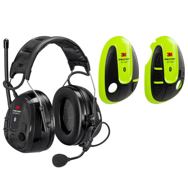 3M Peltor WS Alert XP Hørselsvern med Hi-viz skall, Bluetooth med issebøyle