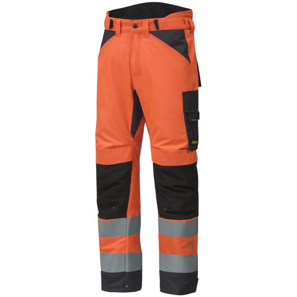 Snickers 6639 AllroundWork Vinterbukse varsel, oransje XS