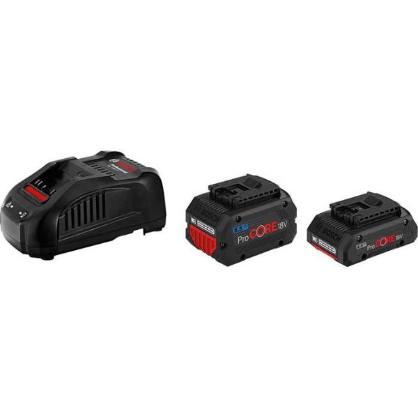 Bosch ProCORE 18V 1X4,0 AH / 1X5,5 AH Ladepakke 4,0 Ah + 5,5 Ah, med lader