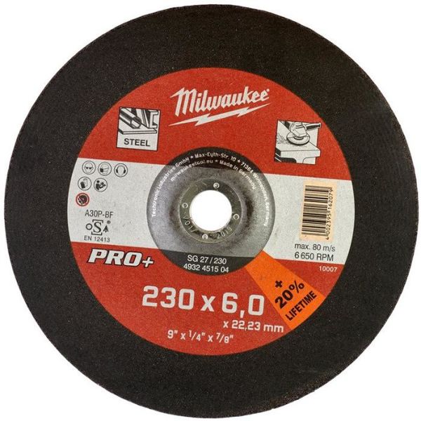 Milwaukee SG 27 PRO+ Kappskive 230x6 mm