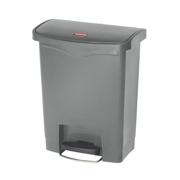 Rubbermaid Slim Jim Avfallsbeholder med pedal, grå 30 l