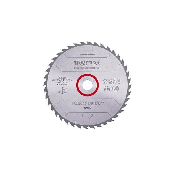 Metabo 628059000 Sagklinge 254 x 30 mm 40T